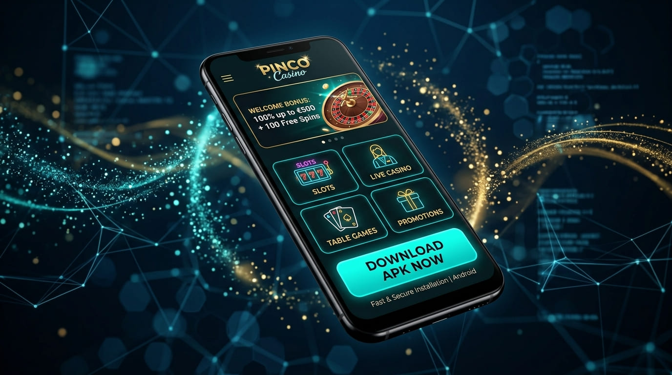 Pinco Casino mobil uygulaması açık akıllı telefon